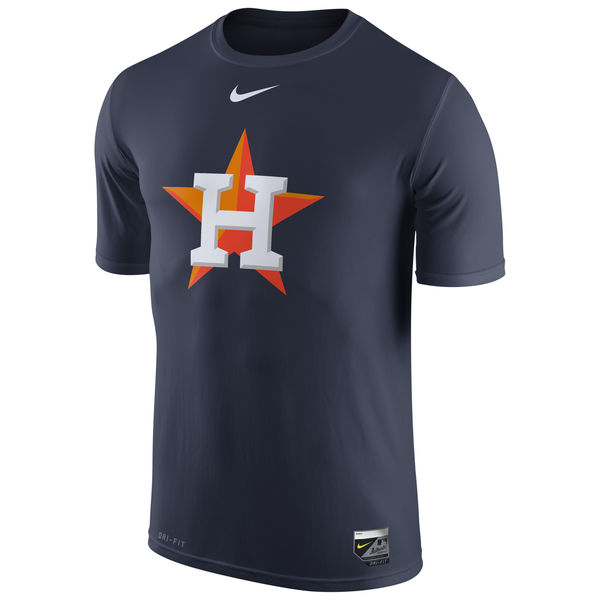 MLB Men Houston Astros Nike Authentic Collection Legend Logo 1.5 Performance TShirt  Navy->->Sports Accessory